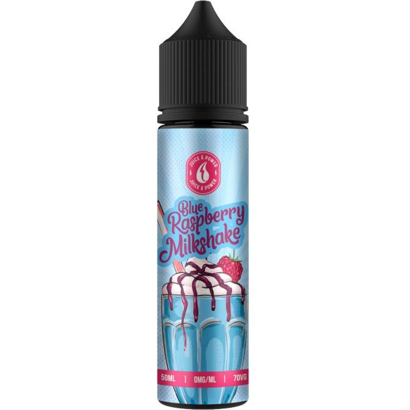 Blue Raspberry Milkshake e-Liquid IndeJuice Juice N Power 50ml Bottle