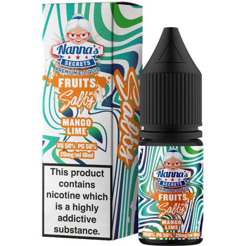 Mango Lime e-Liquid IndeJuice Nannas Secrets 10ml Bottle