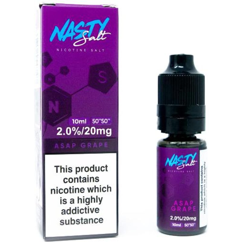 ASAP Grape e-Liquid IndeJuice Nasty Juice 10ml Bottle