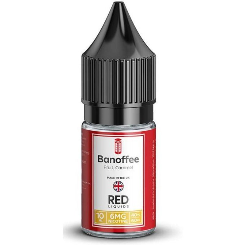 Banoffee e-Liquid IndeJuice RED Liquids 10ml Bottle