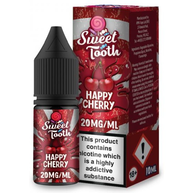 Happy Cherry e-Liquid IndeJuice Sweet Tooth 10ml Bottle