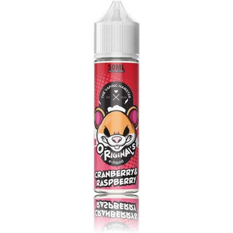 Cranberry & Raspberry e-Liquid IndeJuice The Vaping Hamster 50ml Bottle