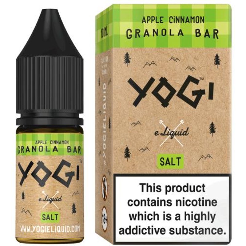 Apple Cinnamon Granola Bar e-Liquid IndeJuice YOGI 10ml Bottle
